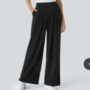 Halara Flex High Waisted Side Pocket Wide Leg Waffle Work Pants